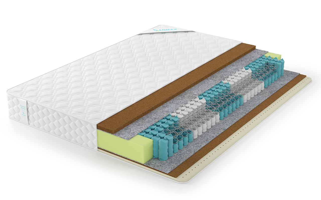 матрас Lonax Ассорти Cocos Medium Light TFK 5 зон 1 Lonax Ассорти Cocos Medium Light TFK 5 зон